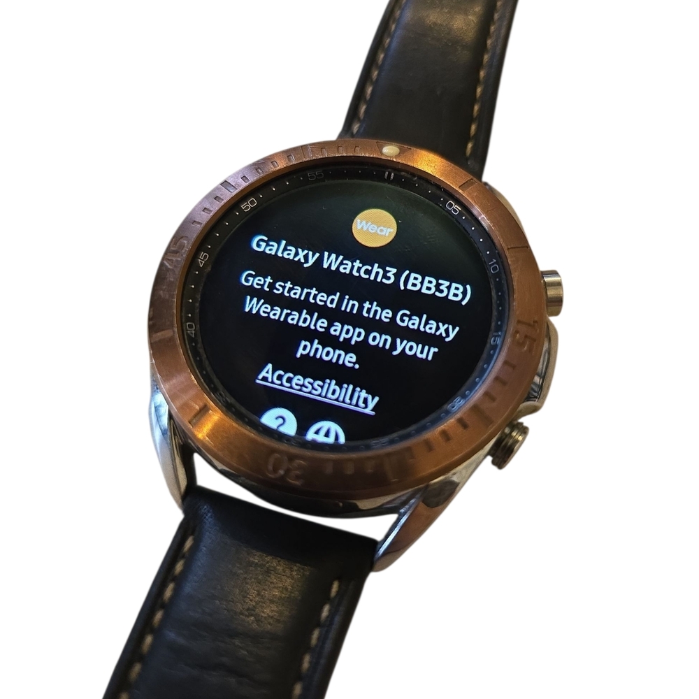 Samsung Galaxy Watch3 Bronze Bezel with Black Band